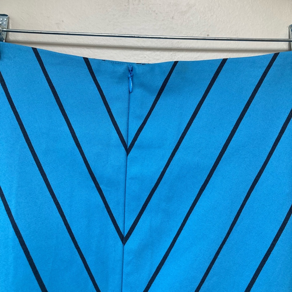 Marimekko Pouta Kiskoraita Blue Chevron Skirt - Picture 7 of 8